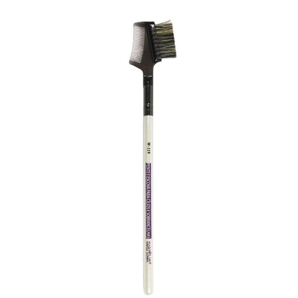 Pincel Profissional Pente e Escova Para Cílios e Sobrancelha W - 119
